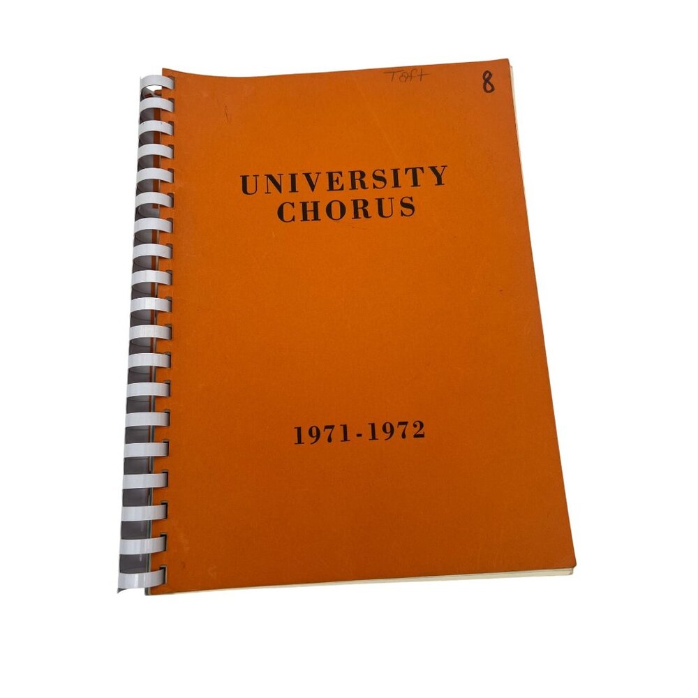1971-1972 University of Tennessee Chorus Songbook Stravinsky My Fair Lady